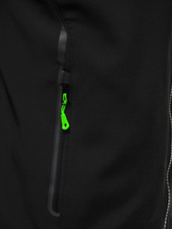 Chaqueta de hombre negra-verde OZONEE GE/12269
