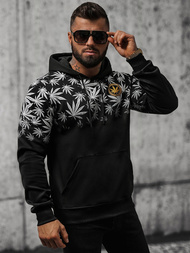 Sudadera de hombre negra OZONEE O/B272