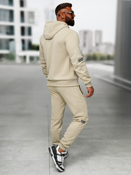 Chándal de hombre beige OZONEE O/LN11887