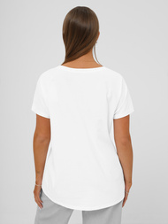 Camiseta de mujer blanco OZONEE JS/95T2568/1
