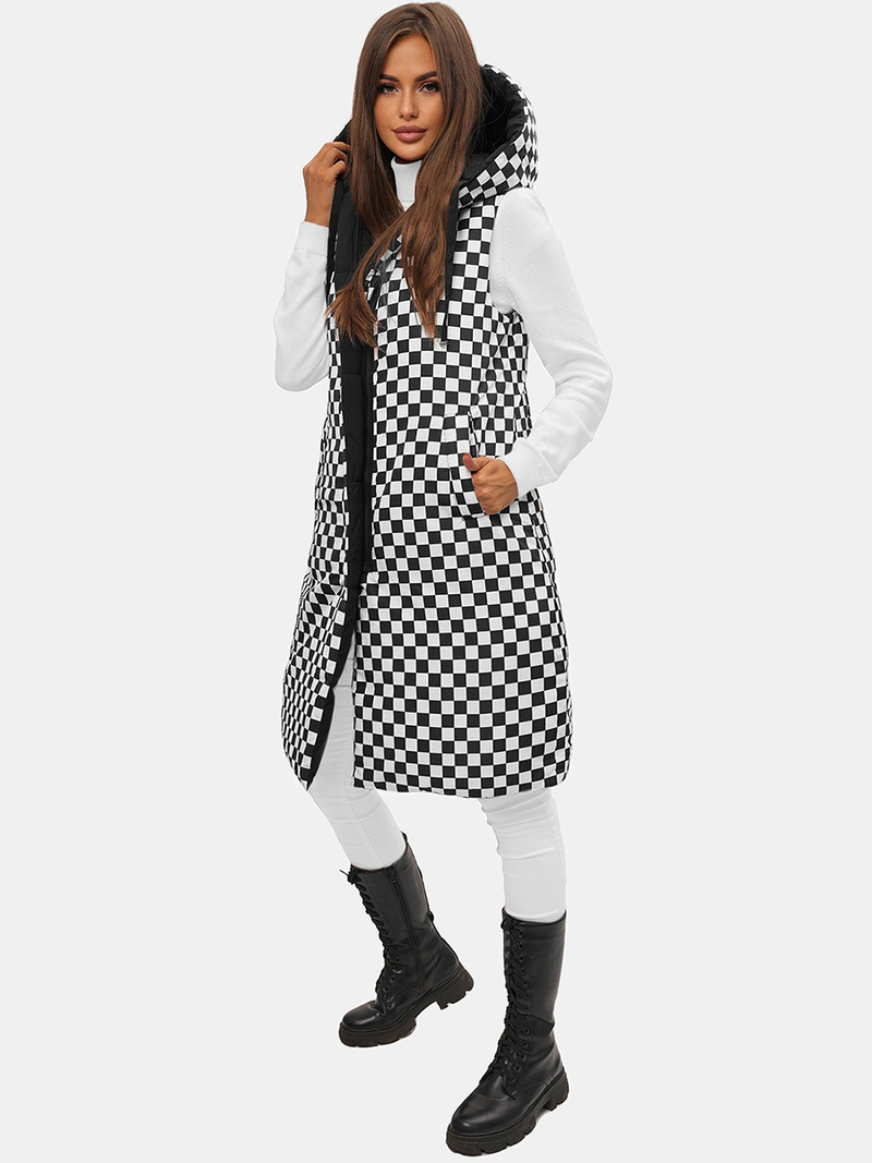 Chaleco de mujer negro OZONEE O/DK114/1