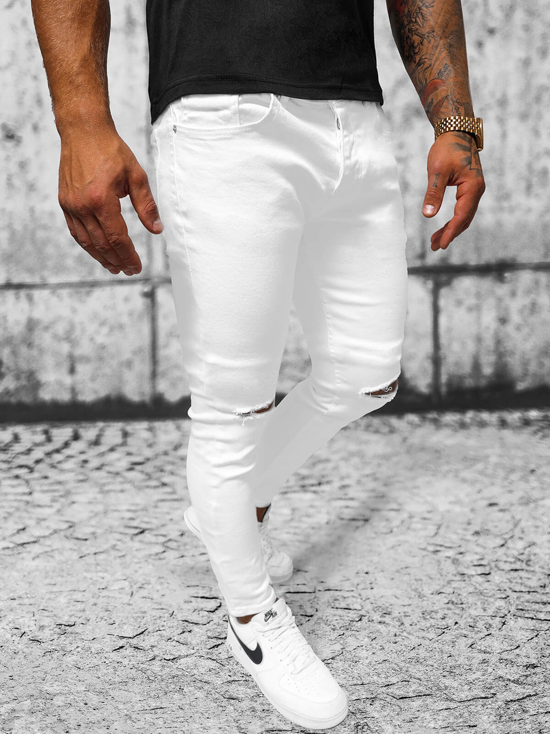Vaqueros de hombre blancos OZONEE E/5391/01