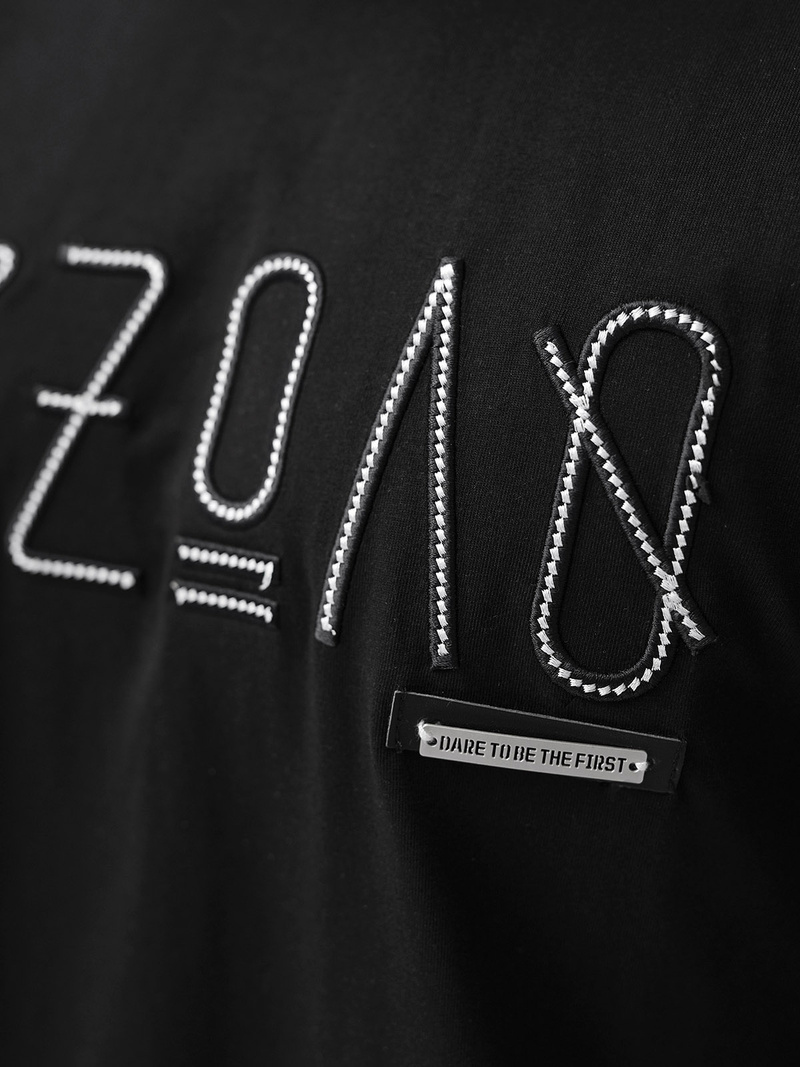 Camiseta de hombre negras OZONEE O/QQ1185