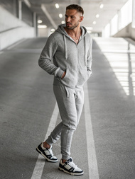 Chándal de hombre gris OZONEE JS/68C10386/2Z
