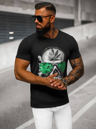 Camiseta de hombre negra OZONEE JS/Y70019