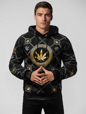 Sudadera de hombre negra OZONEE O/B267