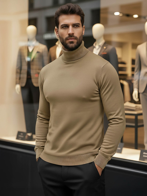 Jersey de hombre camel OZONEE V/V24504