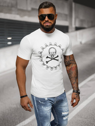 Camiseta de hombre blanco OZONEE NB/MT3068
