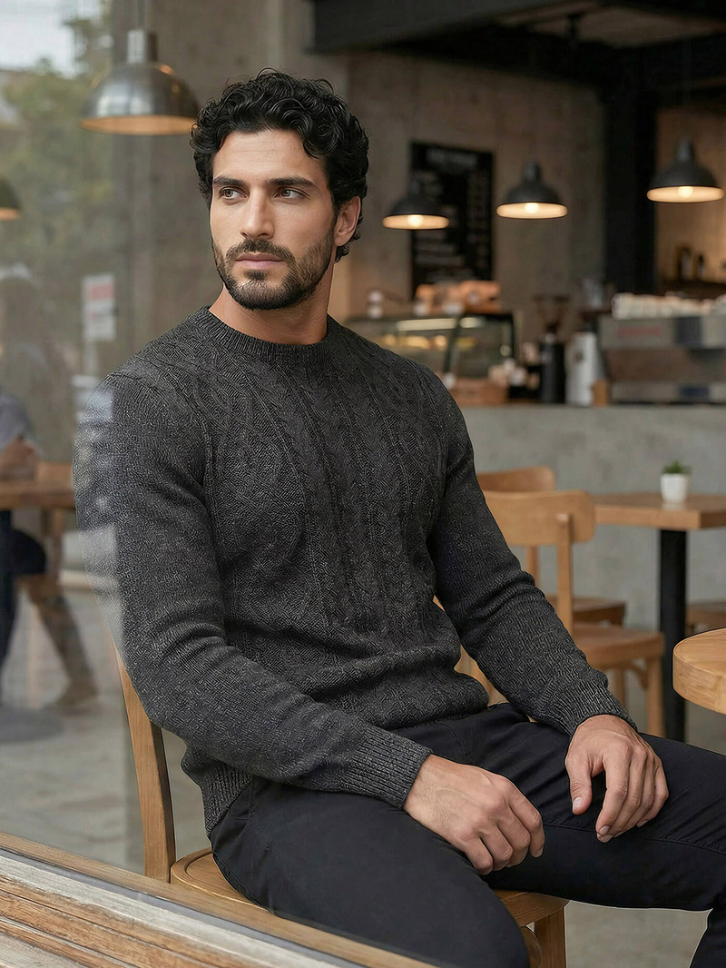 Jersey de hombre grafito OZONEE JS/59B3610/5