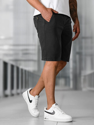 Pantalones cortos chinos de hombre negras OZONEE NB/MP0266NZ