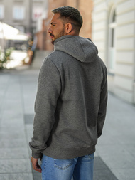 Sudadera de hombre grafito OZONEE JS/8B1736/5