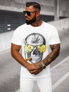 Camiseta de hombre blanca OZONEE JS/Y70019
