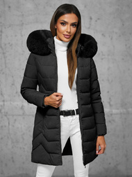 Chaqueta de mujer negra OZONEE JS/16M9121/392