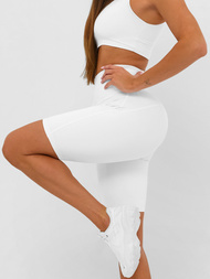 Leggins mujer cortos blancos OZONEE JS/17K583/1
