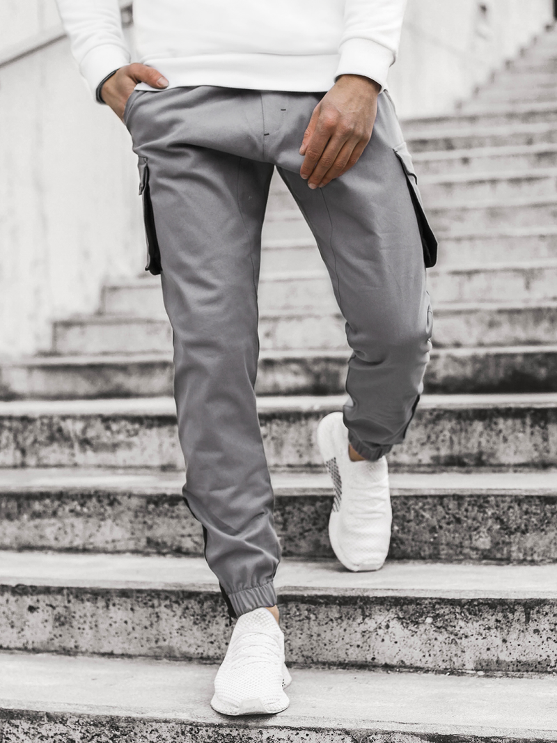 Pantalón jogger de hombre gris OZONEE A/705