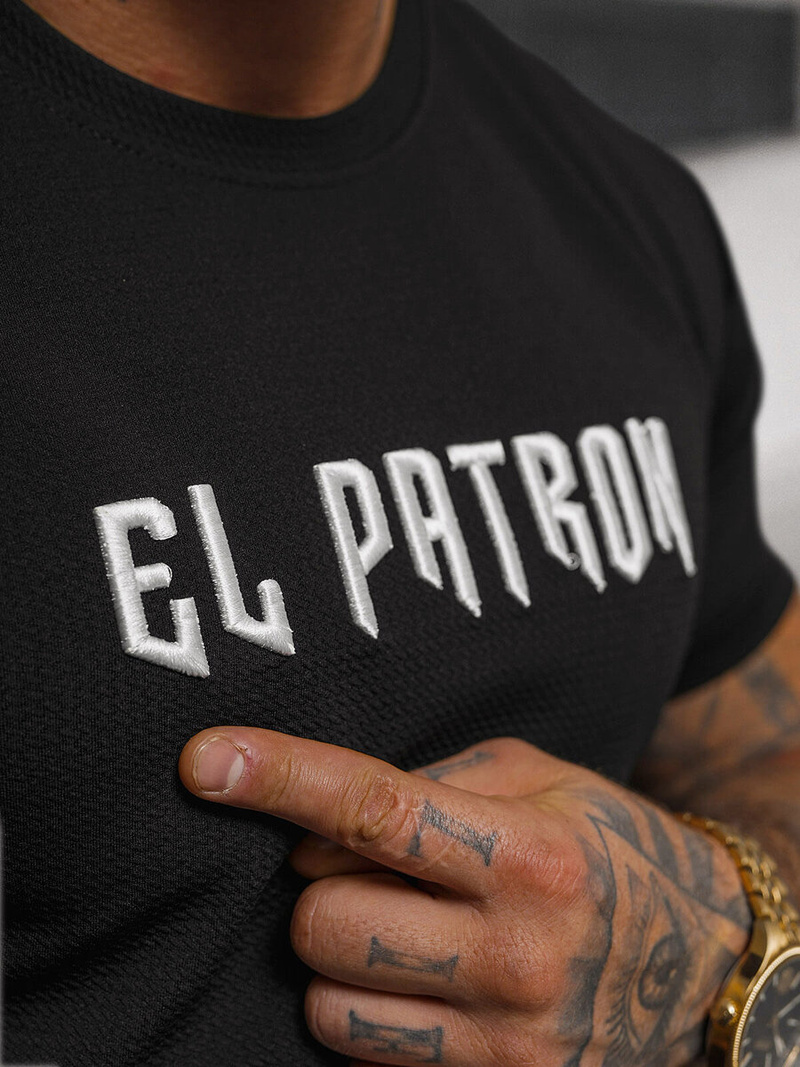 Camiseta de hombre negras OZONEE O/T7283