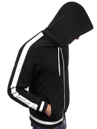 Sudadera de hombre negra OZONEE A/1009Z