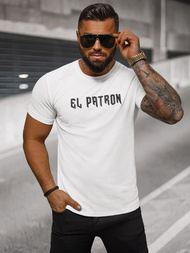 Camiseta de hombre blanco OZONEE O/T7283