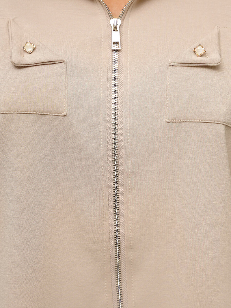 Conjunto de chándal de dos piezas beige OZONEE O/XYS3230