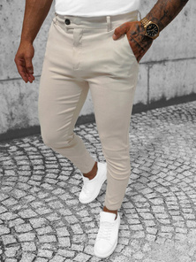 Pantalón chino de hombre beige OZONEE O/P4049