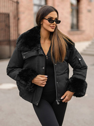 Chaqueta de mujer en negra OZONEE O/H833