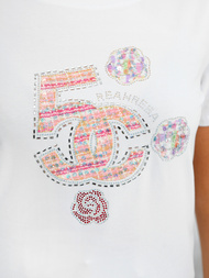 Camiseta de mujer blanco OZONEE JS/95T2552/1