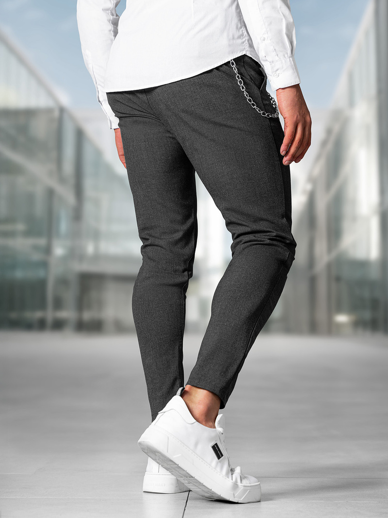 Pantalón chino de hombre grafito OZONEE DJ/3300Z