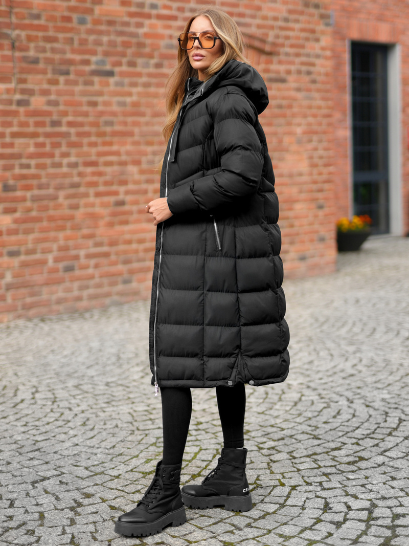 Chaqueta de mujer negra OZONEE JS/M736/392Z