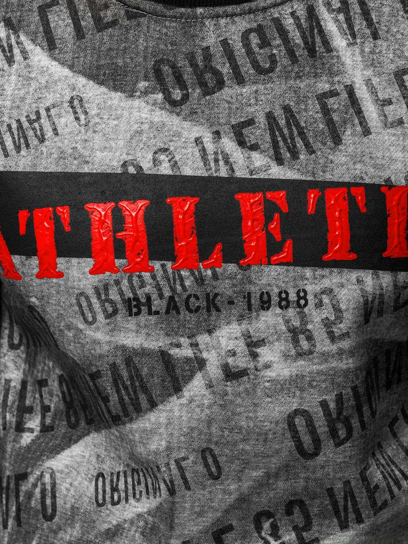 Sudadera de hombre gris OZONEE JS/DD236