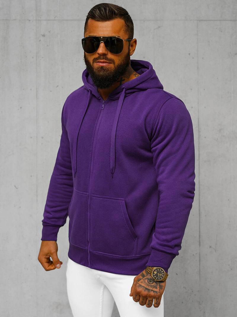 Sudadera de hombre violeta OZONEE JS/2008Z