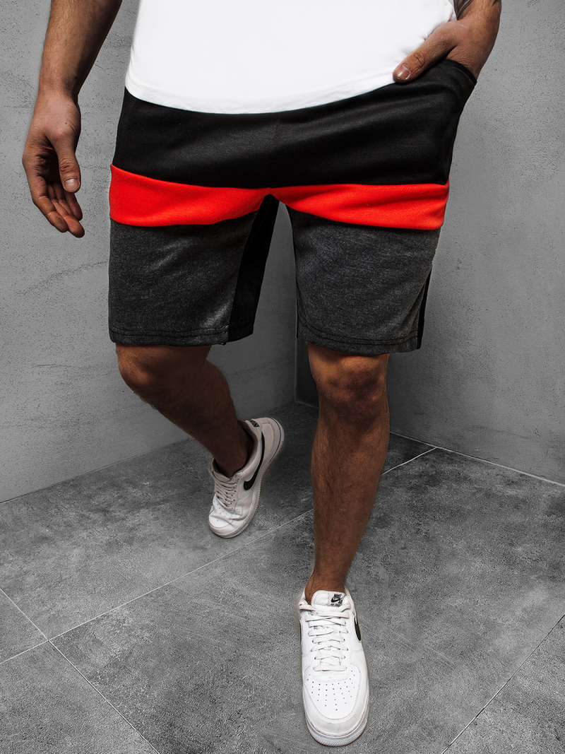 Pantalón corto de hombre negro OZONEE JS/81017Z