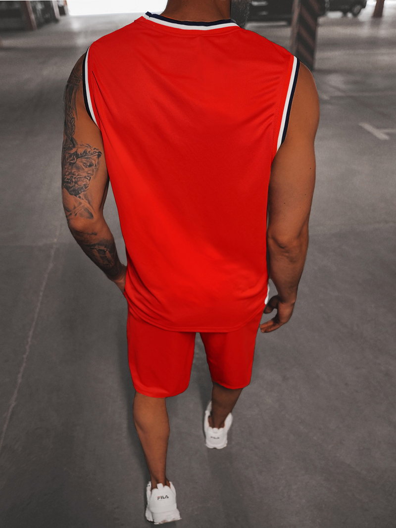 Chándal de hombre rojo OZONEE JS/68C10167Z