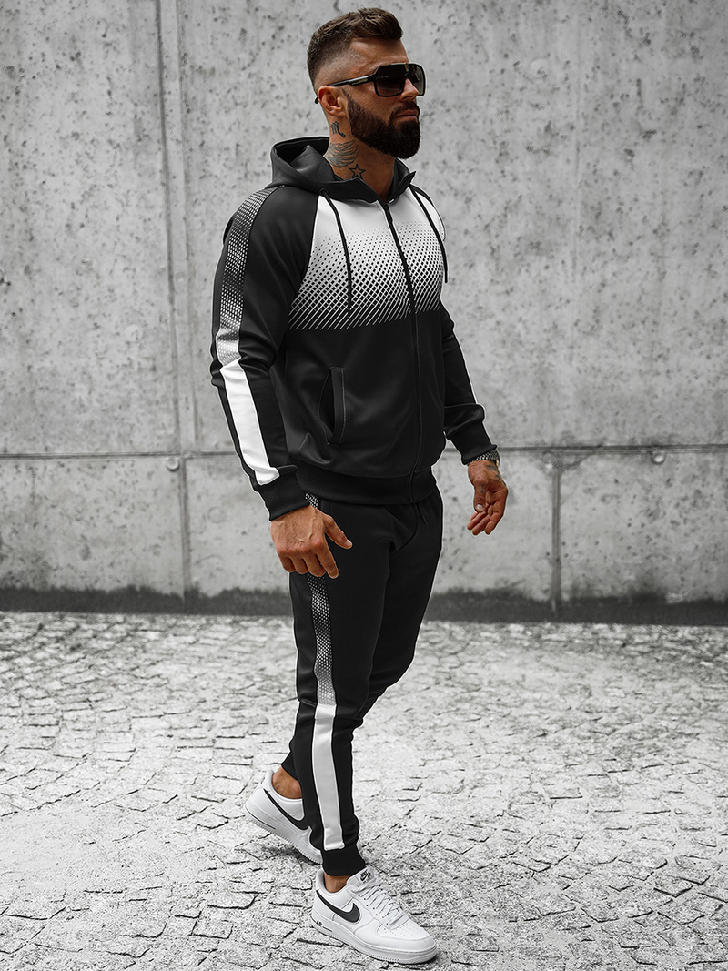 Chándal de hombre negro OZONEE JS/C8116