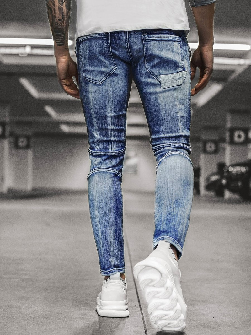 Vaqueros jogger de hombre azul OZONEE O/B4925