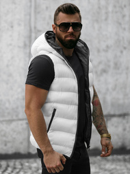 Chaleco de hombre blanca OZONEE N/7125
