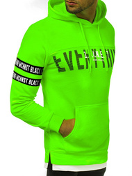 Sudadera de hombre neón verde OZONEE MACH/3123