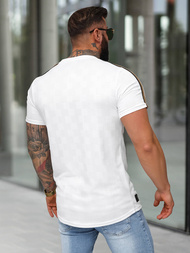Camiseta de hombre blanco OZONEE O/QS11621