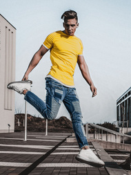 Vaqueros jogger de hombre azul OZONEE O/B4925