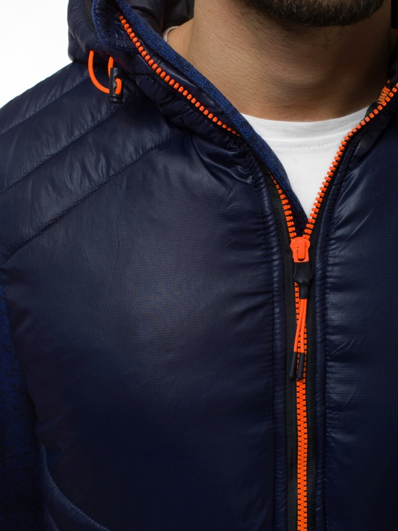 Chaqueta de hombre azul marino OZONEE JS/KS2001K