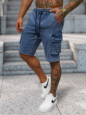 Pantalón corto de hombre azul OZONEE NB/MP0313B