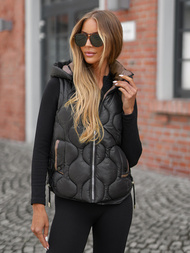 Chaleco de mujer negra OZONEE O/5M3235/392