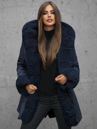 Chaqueta de mujer en azul marino OZONEE JS/16M9062/215