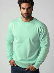 Sudadera de hombre menta OZONEE JS/2001-10Z