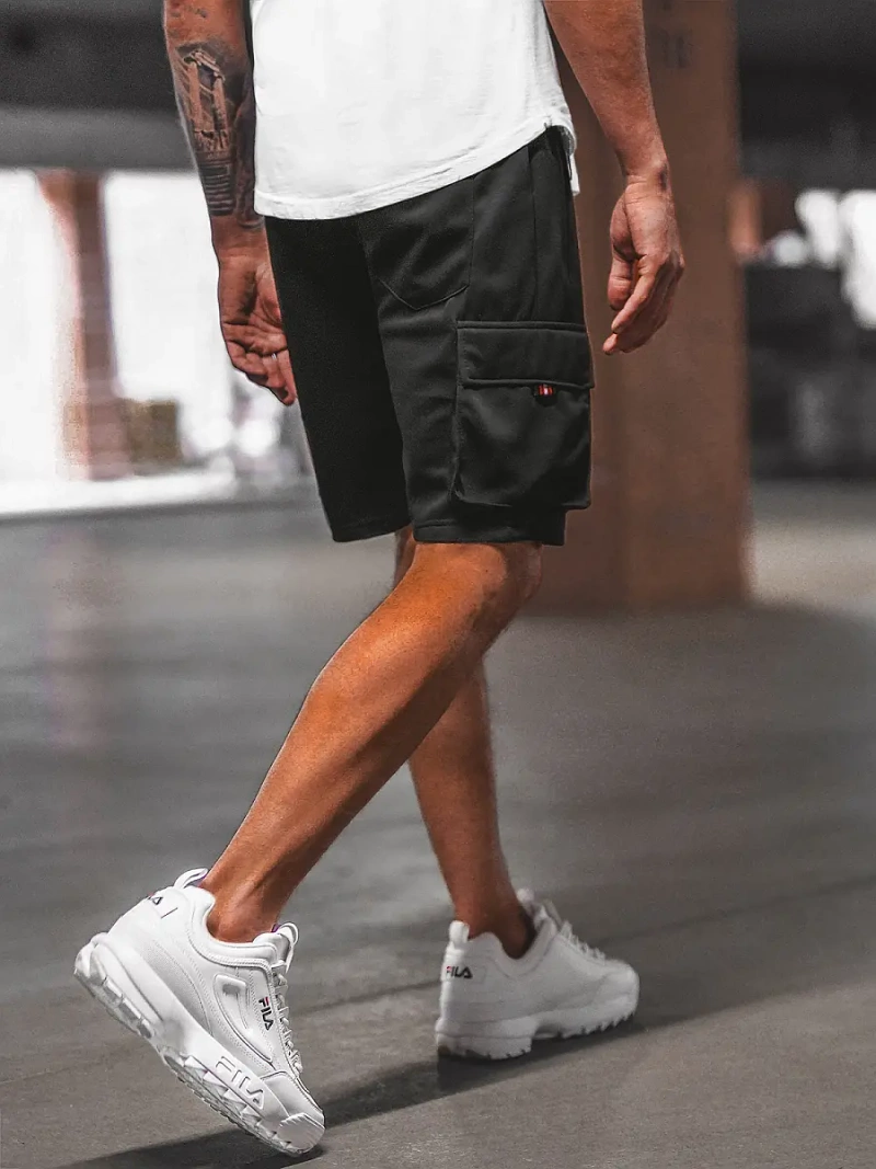 Pantalón corto de hombre negras OZONEE O/WW20015/1