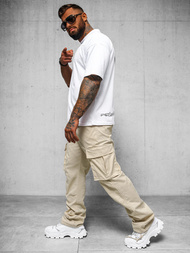 Pantalón de hombre beige OZONEE O/G3179Z