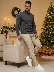 Pantalón chino de hombre beige OZONEE DJ/5522Z