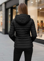 Chaqueta de mujer negra OZONEE JS/16M9103/392Z