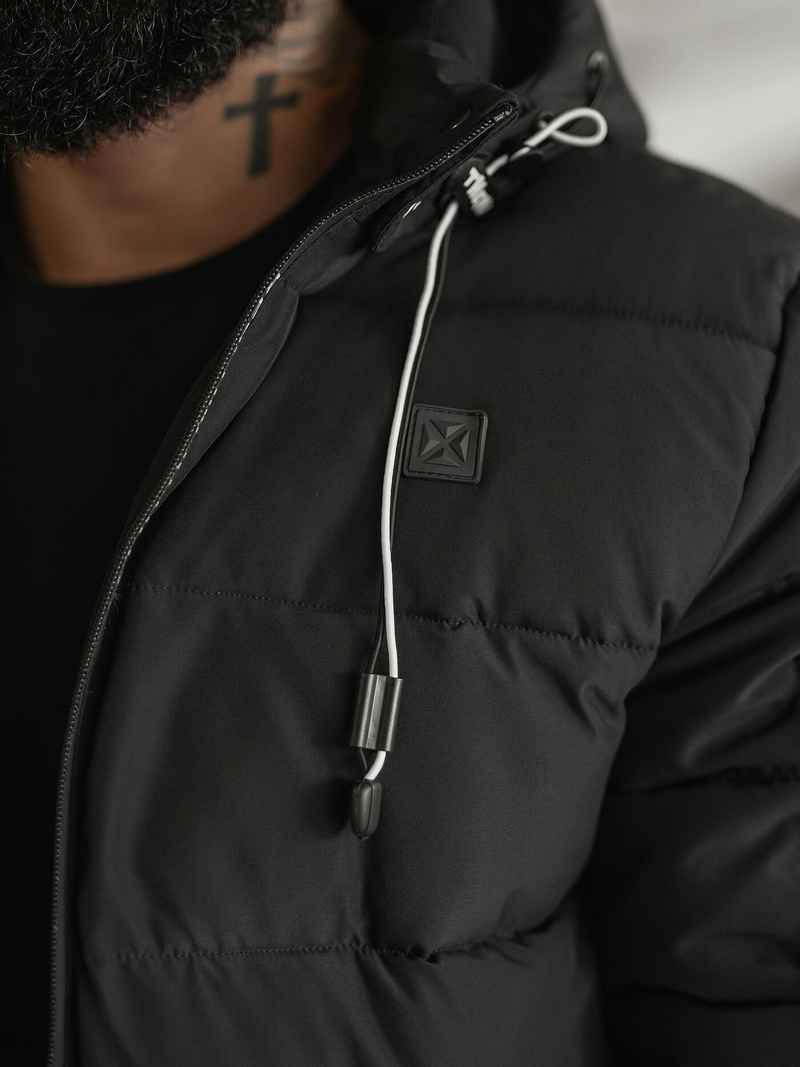 Chaqueta de hombre negra OZONEE JS/57M7502/392Z