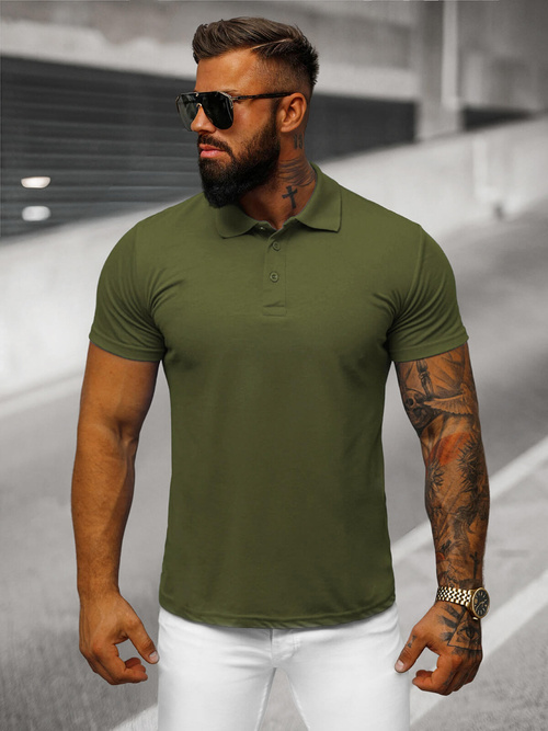 Polo de hombre verde OZONEE JS/8T80/29Z