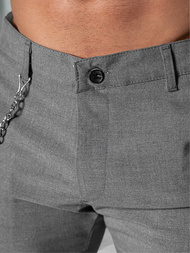 Pantalón chino de hombre gris oscuro OZONEE DJ/3300Z